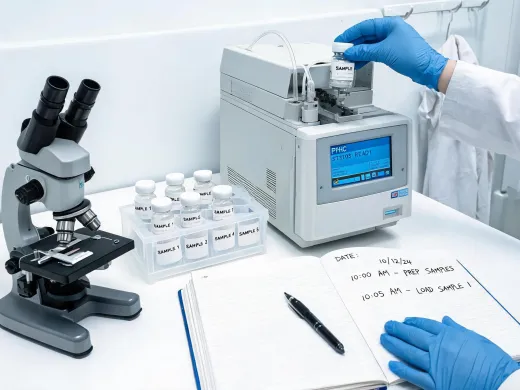 Analytical instrument service bench