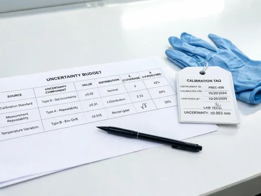 Calibration certificate review desk