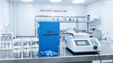 Food safety quality testing bench